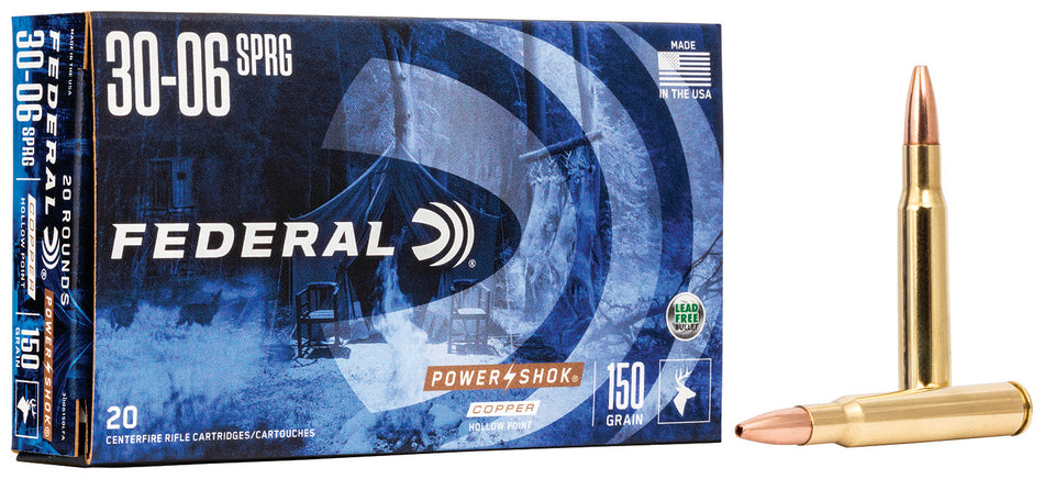 Federal PowerShok .270 Winchester 130 grain Copper Hollow Point ammunition