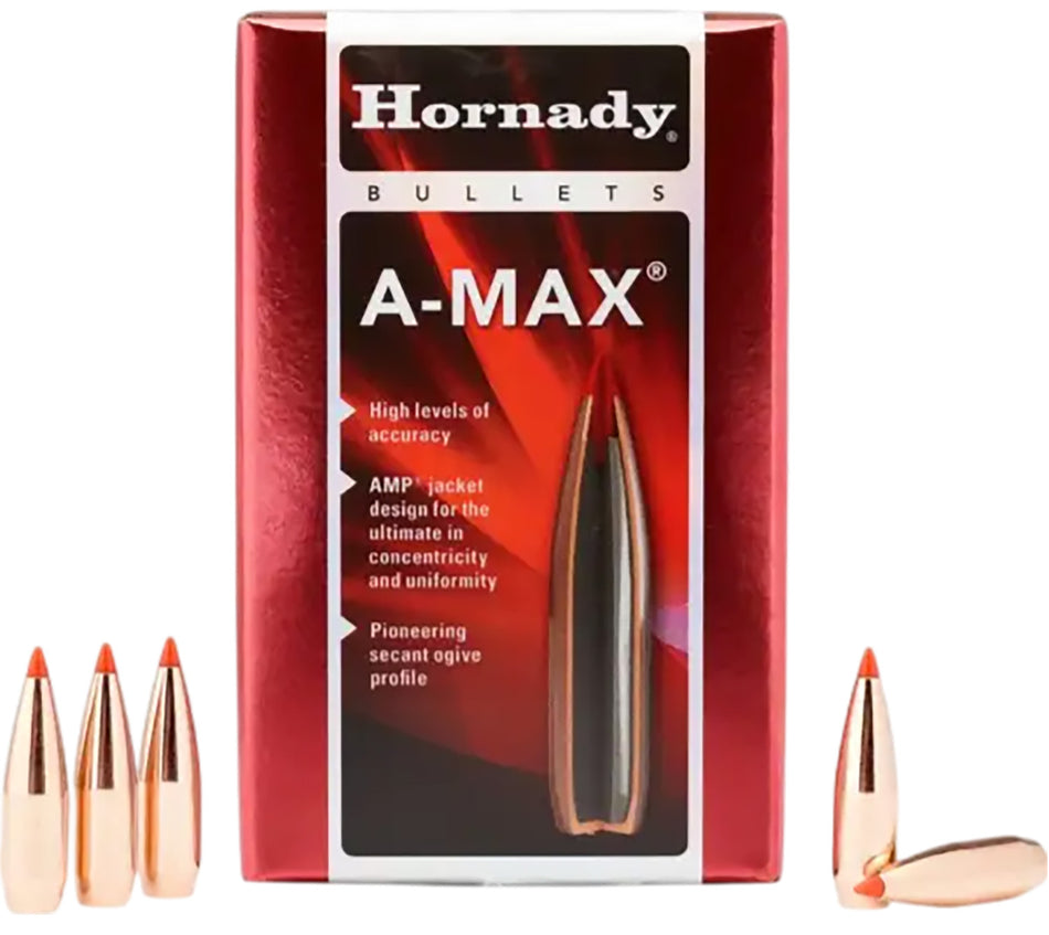 Hornady A-MAX 30 Cal .308 168 gr Match Bullets 100/Box