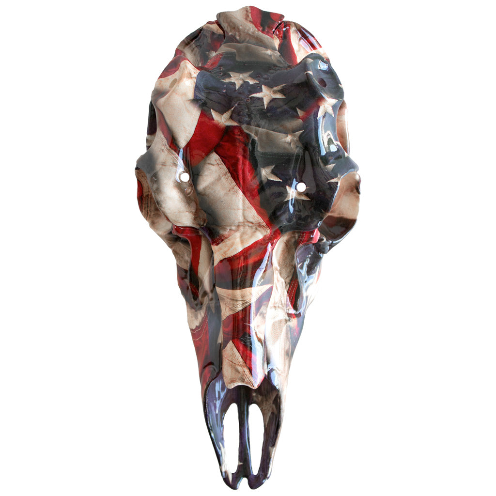 Mountain Mike's American Flag Skull Master Synthetic Deer Skull Mount Kit