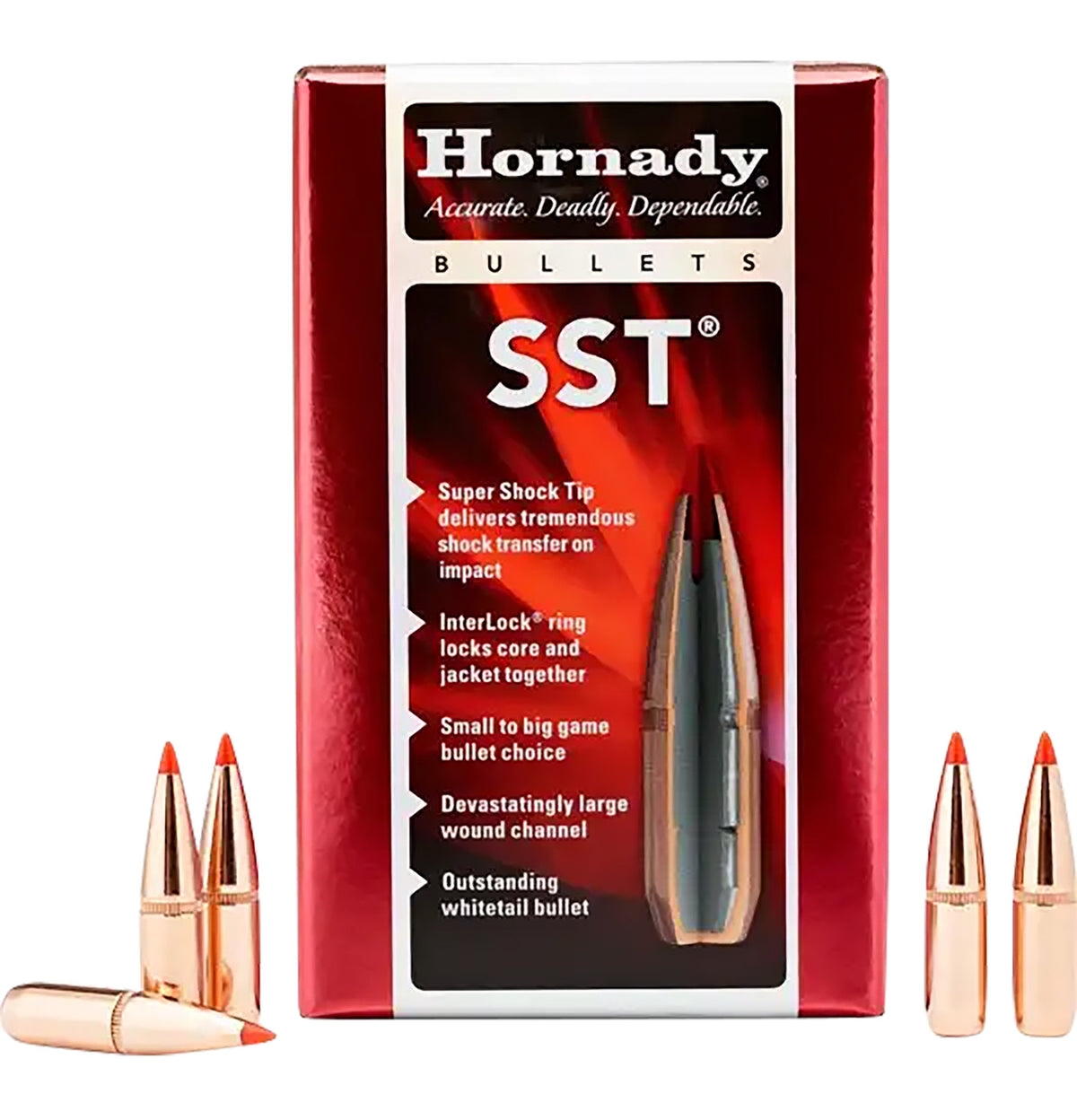 Hornady SST 270 Win .277 140 gr Super Shock Tip Bullets 100/Box