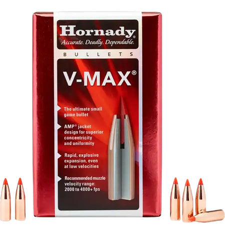 Hornady V-Max 20 Cal .204 32gr Varmint Bullets 100 Per Box