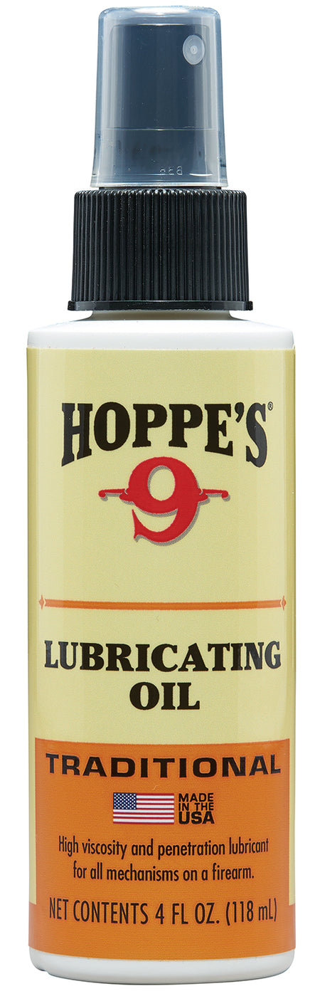 Hoppe's No. 9 Lube Oil 1004 4 oz Pump Bottle High Viscosity Firearm Oil