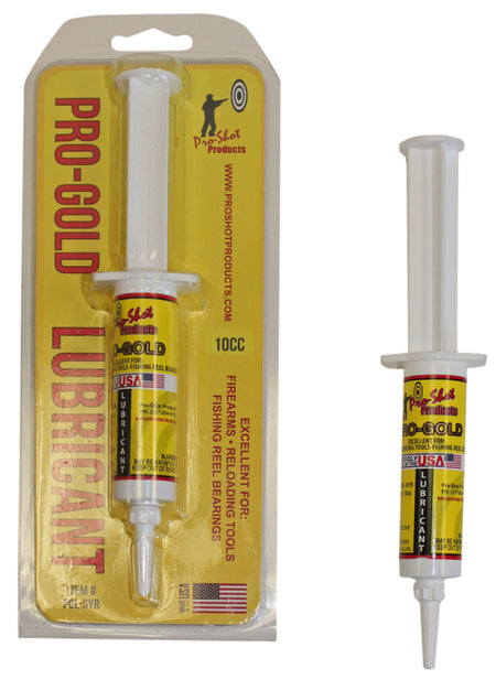 Pro-Shot Pro-Gold Lubricant PGLSYR 10cc Needle Oiler Gun Grease