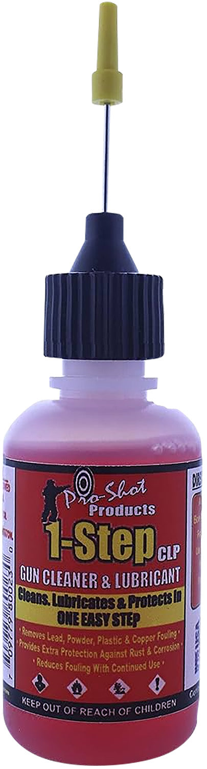 Pro-Shot 1 oz 1 Step CLP Squeeze Bottle Firearm Cleaner Lubricant Protectant 1STEP1NEEDLE