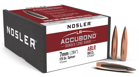 Nosler AccuBond Long Range 7mm 175gr Spitzer Point Bullets 100/Box