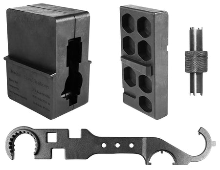 Aim Sports AR15 M4 M16 Armorer's Kit ATARAK, Black Anodized, Lower Receiver & Barrel Assembly Tools