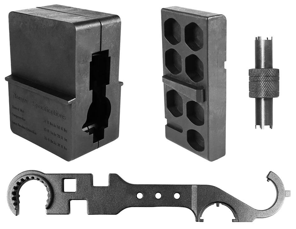 Aim Sports AR15 M4 M16 Armorer's Kit ATARAK, Black Anodized, Lower Receiver & Barrel Assembly Tools