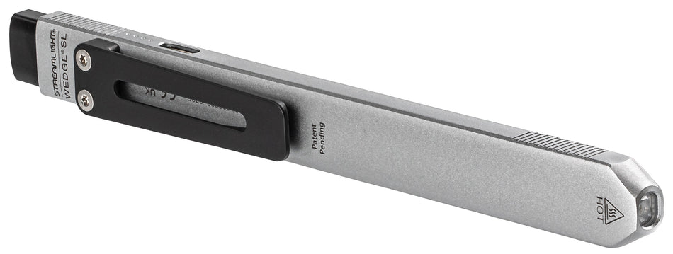 Streamlight Wedge Slim EDC Carry Flashlight Silver with Pocket Clip