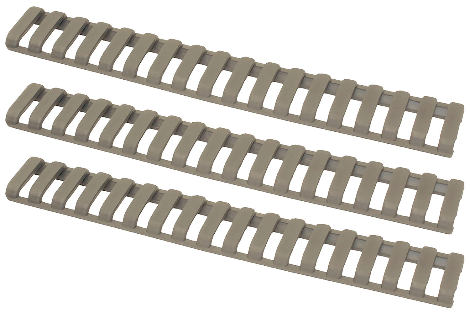 Ergo Low-Pro Ladder Rail Cover 1373DE Dark Earth 18 Slot Santoprene Rubber 3-Pack Rifle