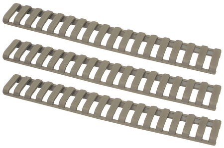 Ergo Low-Pro Ladder Rail Cover 1373DE Dark Earth 18 Slot Santoprene Rubber 3-Pack Rifle