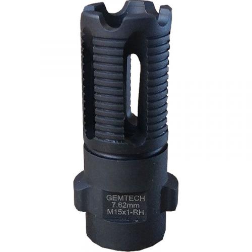 7.62mm Carbon Cutting QuickMount Muzzle Brake M15X1 12161