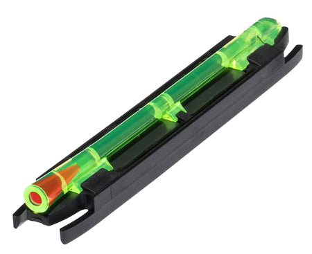 HiViz M300 Magnetic Snap-On Front Sight Narrow Rib Shotgun Green with Red Center Fiber Optic