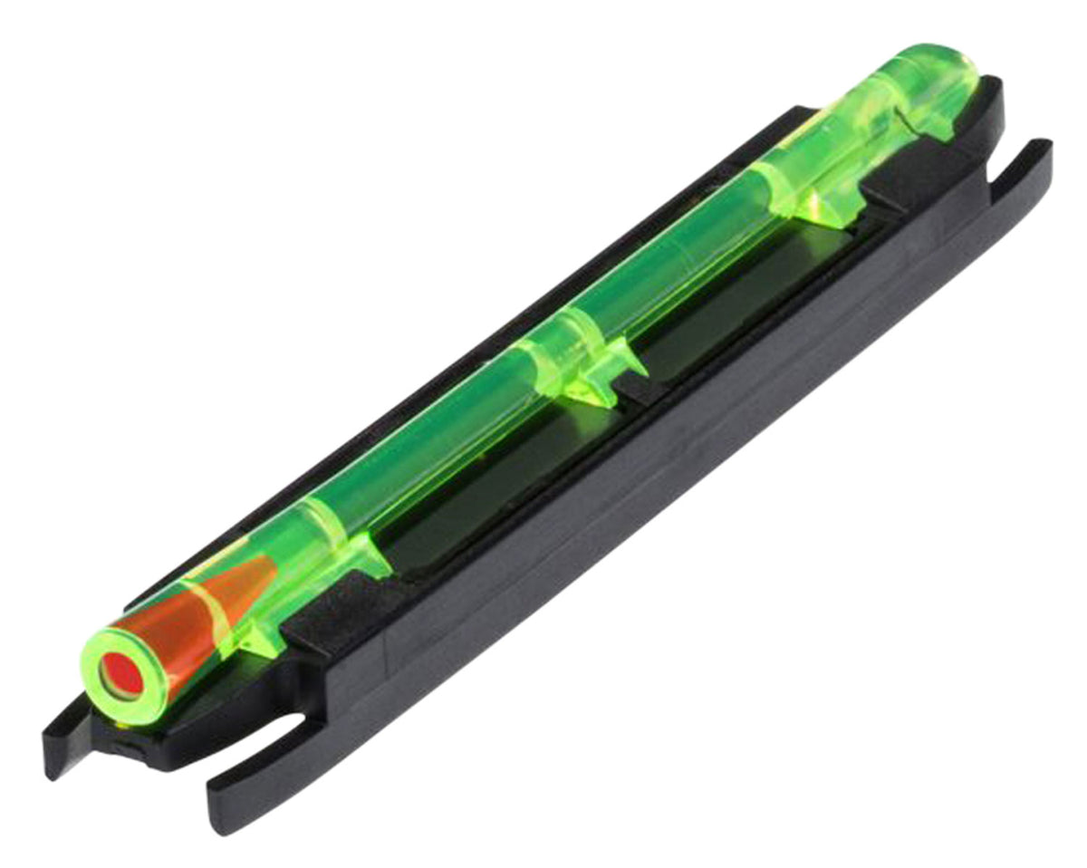 HiViz M400 Magnetic Snap-On Front Sight Wide Rib Shotgun Green with Red Center Fiber Optic