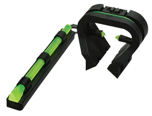 HiViz TT1001 Turkey/Deer TriViz Sight Set Adjustable Windage and Elevation Green Fiber Optic Shotgun