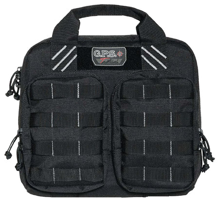 GPS T1412PCB Tactical Double +2 Black Nylon Teflon Coated Handgun Case for 4 Pistols