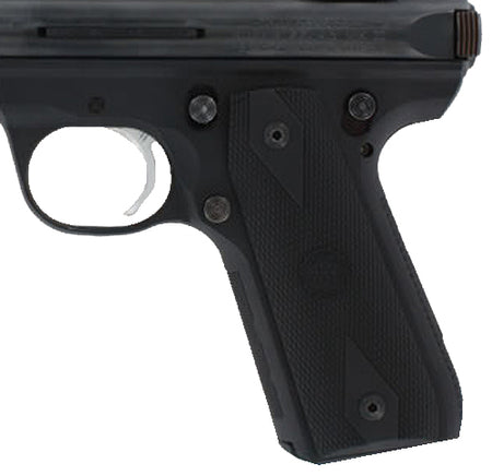 Hogue 82090 Ruger Mark III 22/45 Black OverMolded Diamond Checkering Pistol Grip Panels
