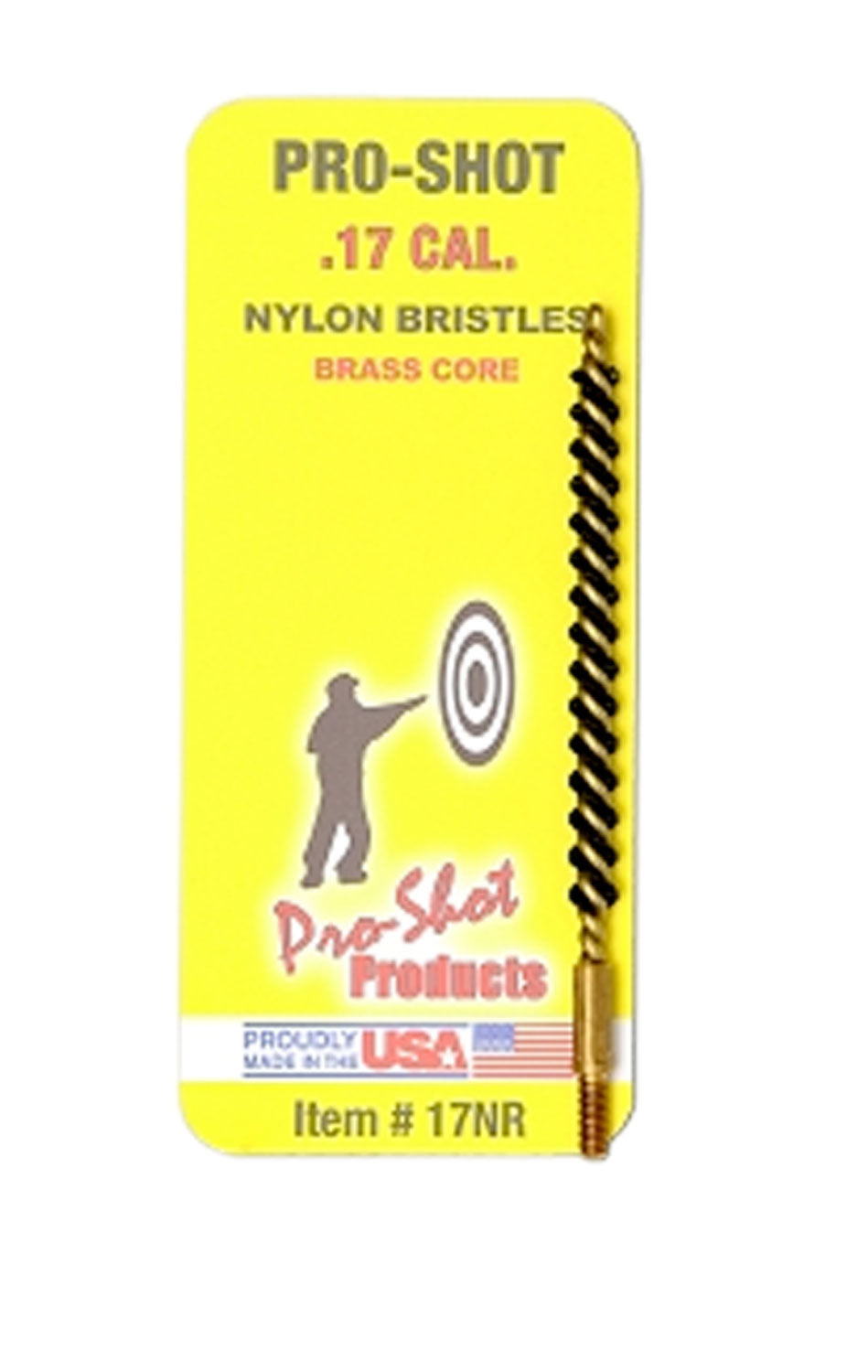 Pro-Shot 7mm Rifle Brass Core Nylon Bristle Bore Brush #8-32 Thread