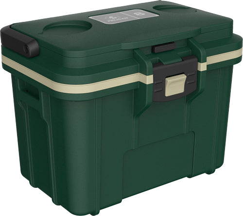 Pelican 8 Quart Cooler Hunter Green/Tan with Ice Pack