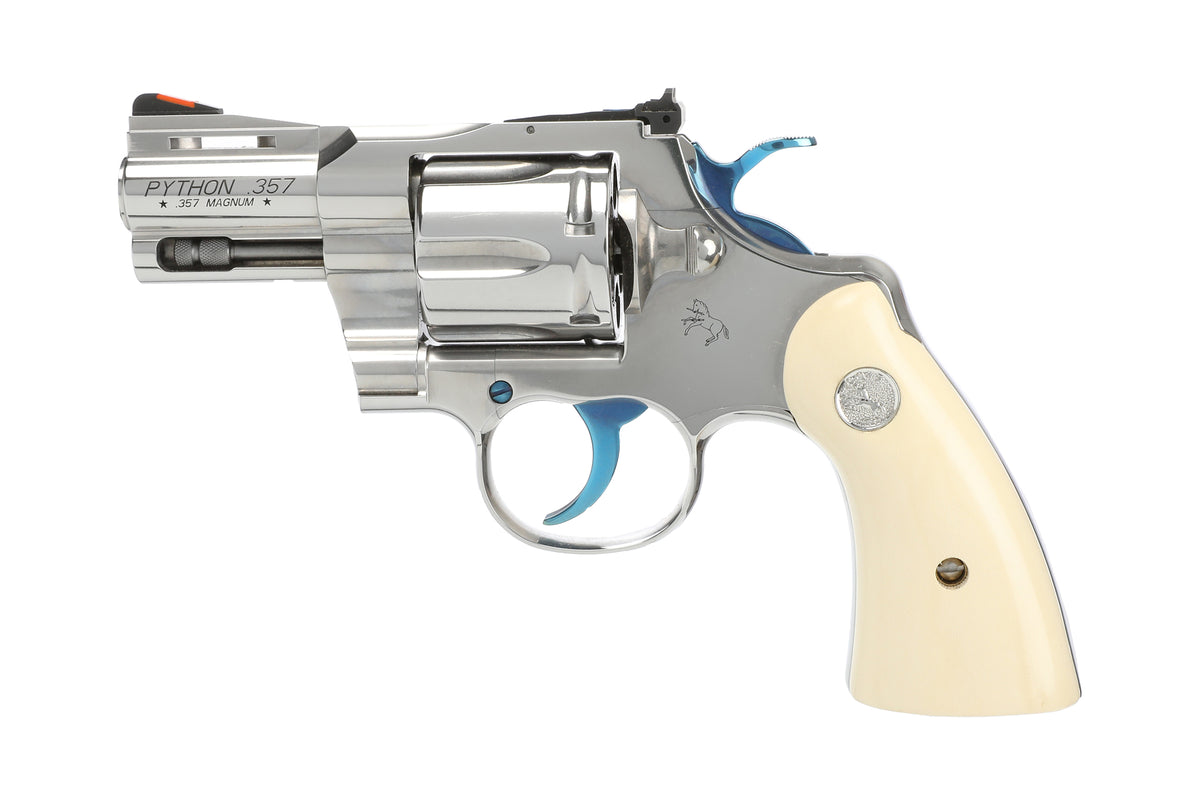 PYTHON 357MAG 2.5" HOLLY GRIPS TGW NITRE BLUE PVD ACCENTS