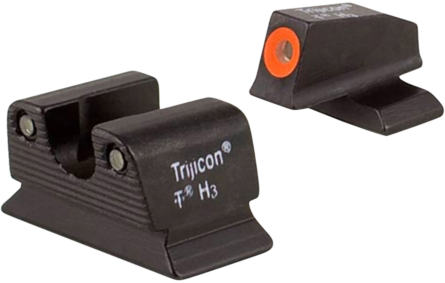Trijicon HD Night Sights Green Tritium Orange Outline - Beretta PX4 Front and Rear Set (600624)