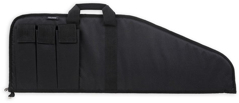 Bulldog BD49943 43" Pit Bull Black Nylon Floating Rifle Case with Tricot Lining and 3 External Magazine Pouches