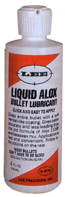 Lee Reloading Liquid Alox Bullet Lubricant 4oz Bottle