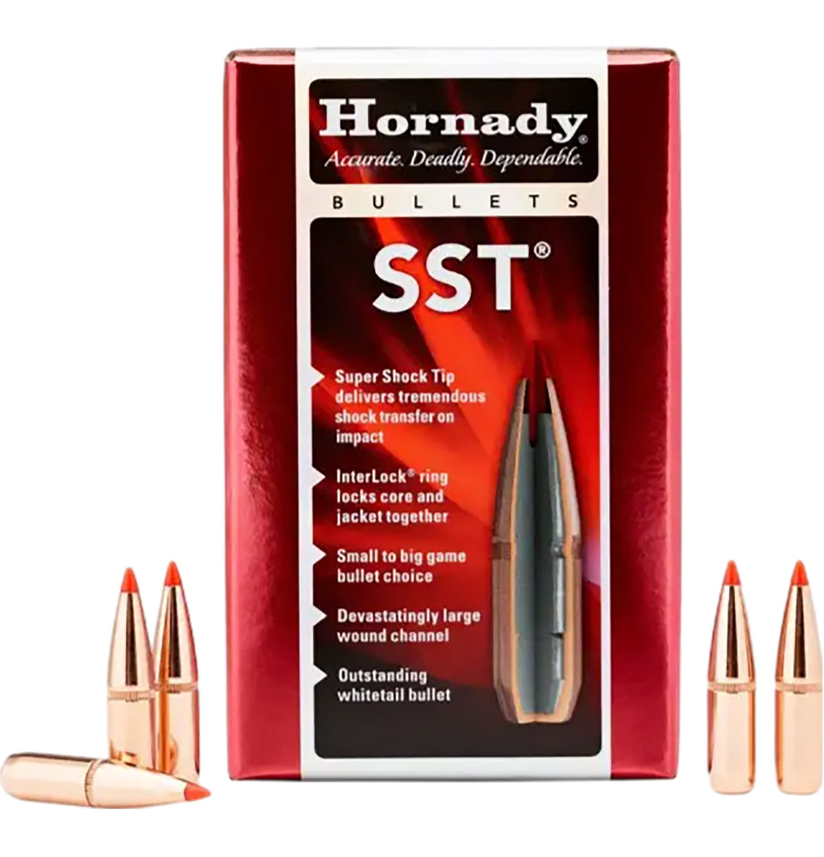 Hornady SST 8mm .323 170gr Super Shock Tip Bullets 100 Per Box