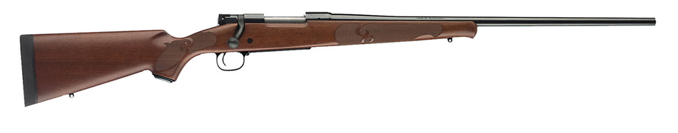 Winchester Guns 535200229 Model 70 Featherweight 264 Win Mag 3+1 Cap 24" Brushed Polish Blued Rec/Barrel Satin Walnut Fixed with Feather Checkering Stock Right Hand with MOA Trigger System (Full Size)