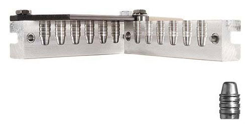 Lee 158gr .358 Diameter Six Cavity Flat Nose Mold No Handles