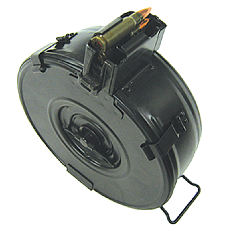 75rd Romanian AK Style Drum Magazine 7.62x39 Black Finish