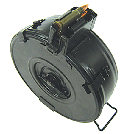75rd Romanian AK Style Drum Magazine 7.62x39 Black Finish