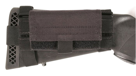 Blackhawk Ambidextrous Buttstock Shotgun Shell Pouch Black Nylon 5 Round Hook & Loop