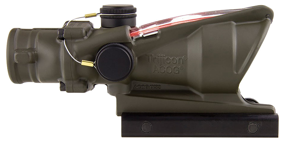 Trijicon 100309 ACOG Fixed 4x32mm Scope OD Green Illuminated Red Chevron BDC Reticle .223/5.56