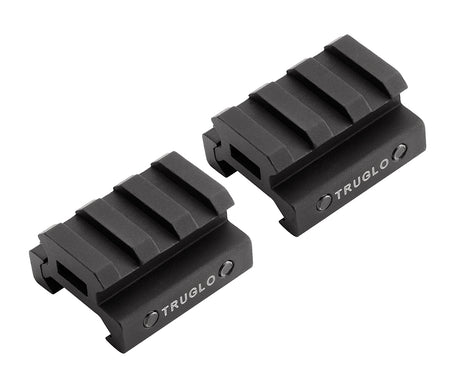 TruGlo TG8972B Black Anodized Matte Picatinny Riser Mount Set