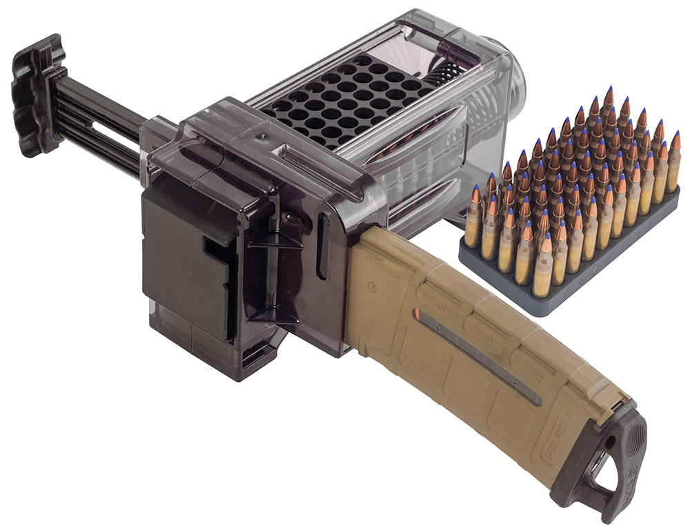 Caldwell AR-15 Magazine Charger Speedloader 50-Round .223/5.56/.300 BO/.204 Ruger Smoke Polycarbonate 397488