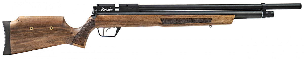 Benjamin BP2564W Marauder PCP 25 Cal Air Rifle 8rd Hardwood Stock Adjustable Comb Black Receiver