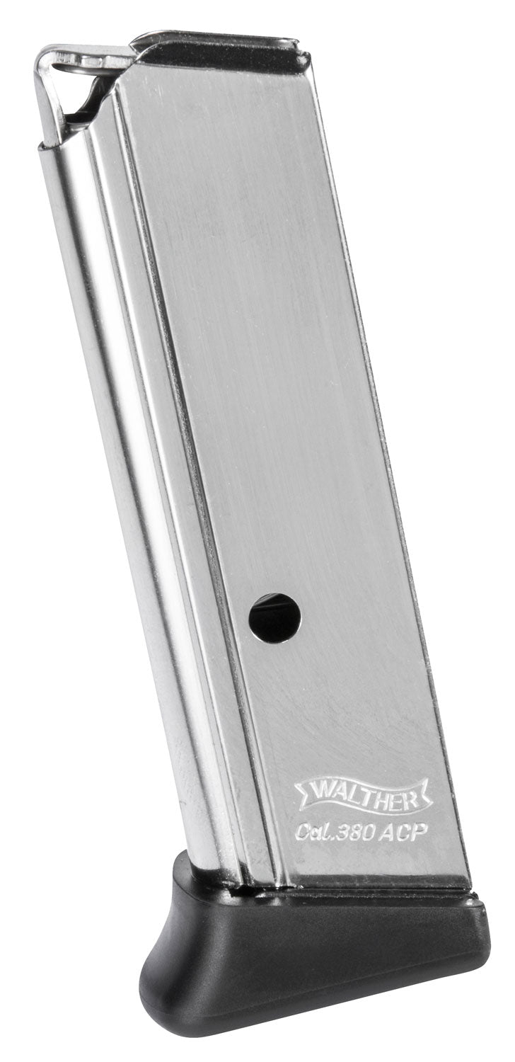 Walther Arms PPK/S .380 ACP 7rd Spare Mag w/Finger Rest in Nickel Finish