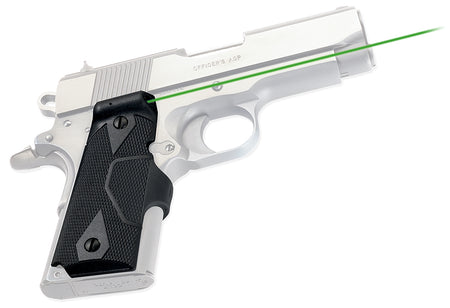 Crimson Trace 0141101 Green Laser Lasergrips Compatible with 1911 Compact/Ultra Pistols, Black Polymer