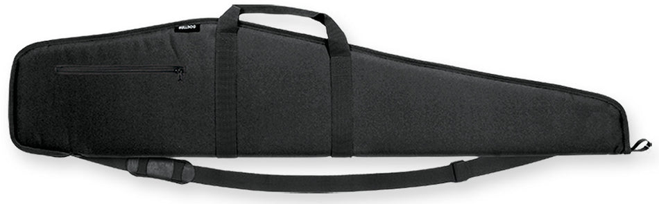 Bulldog BD240 Extreme 48" Black Water-Resistant Nylon Scoped Rifle Case with Full-Length Zipper and Shoulder Strap