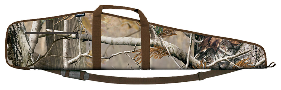 Bulldog BD244 Extreme Scoped Rifle Case Realtree AP 48" Water-Resistant Nylon with 2.25" Padding and Brown Trim