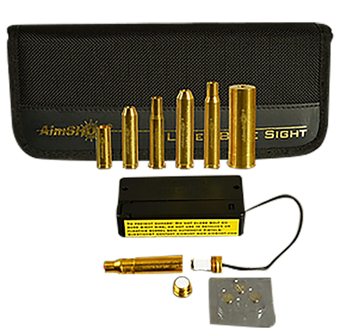 AimShot KTRIFLE Modular Rifle Boresight Kit Laser Universal Multi-Caliber Brass