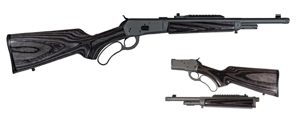 Chiappa Firearms 920410 Wildlands 1892 Full Size 44 Mag 5+1 16.50" Mystikote Dark Gray Steel Threaded Barrel, Mystikote Dark Gray Picatinny Rail Steel Receiver, Fixed Black Laminate Stock, Right Hand