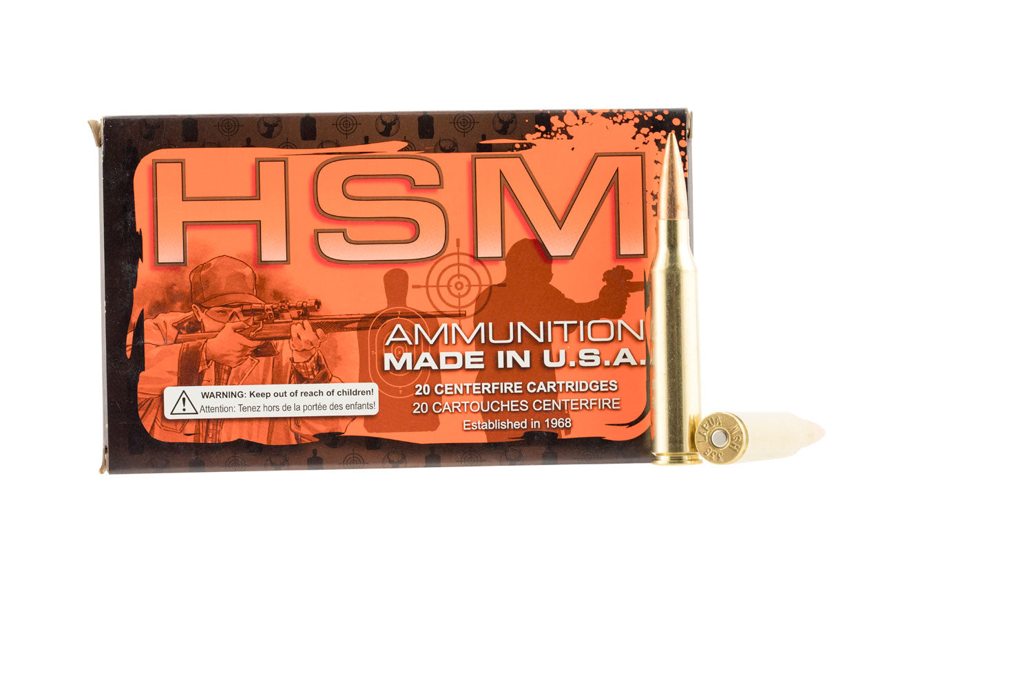 HSM Match .338 Lapua Magnum 250 grain Sierra MatchKing Boat Tail Hollow Point ammunition