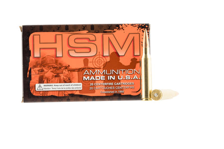 HSM Match .338 Lapua Magnum 250 grain Sierra MatchKing Boat Tail Hollow Point ammunition