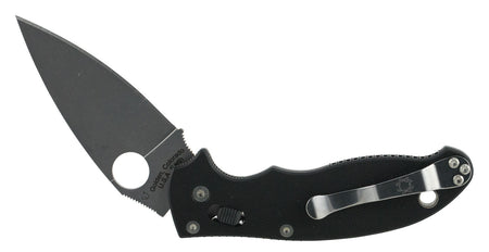 Spyderco Manix 2 Folding Pocket Knife C101GP2 3.37" Plain CPM S30V Blade Black G10 Handle Ball Bearing Lock