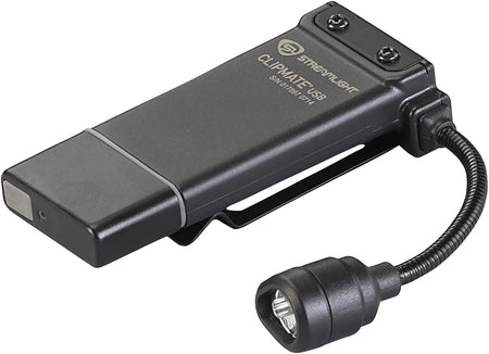 Streamlight ClipMate USB 61126 Black Rechargeable Flexible Light 70 Lumen White/Red LED