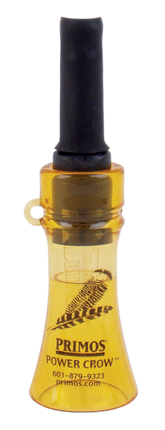 Primos Power Crow Open Call Crow and Turkey Locator - Black/Yellow Plastic