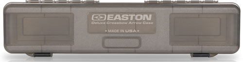 Easton Deluxe Crossbow Bolt Storage Box 12 Bolts Grey