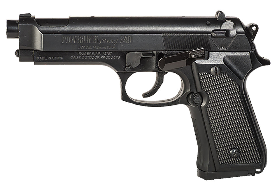 Daisy Powerline 340 .177 BB Spring Air Pistol 13rd Checkered Black Polymer Grips