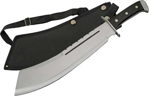 SZCO Rite Edge 13.5 Inch Black Bully Machete SS Blade and Sheath
